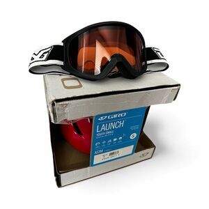 Giro Launch Youth Goggles in Black and Orange